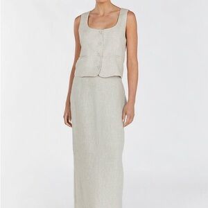 DISSH Natural Linen Skirt